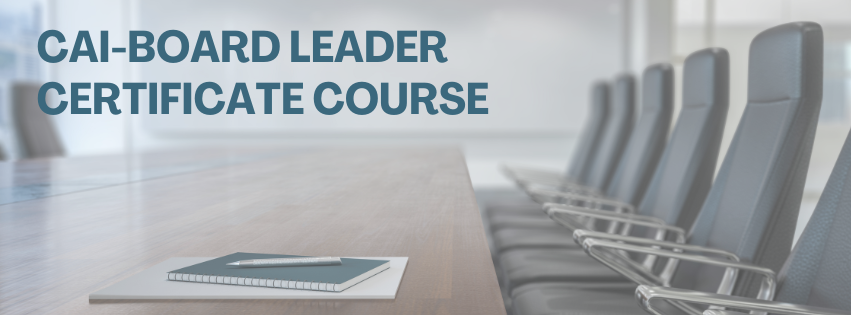 CAI Board Leader Certificate Course 