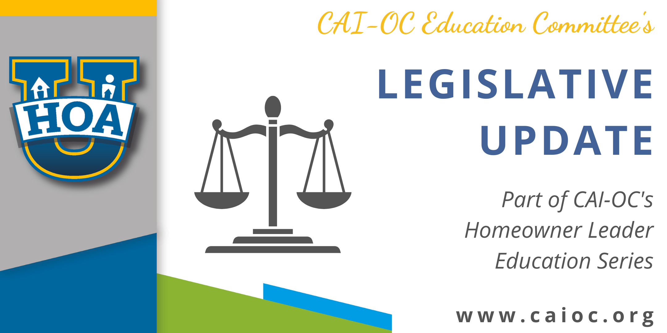 HOA U Bonus Course - Legislative Update