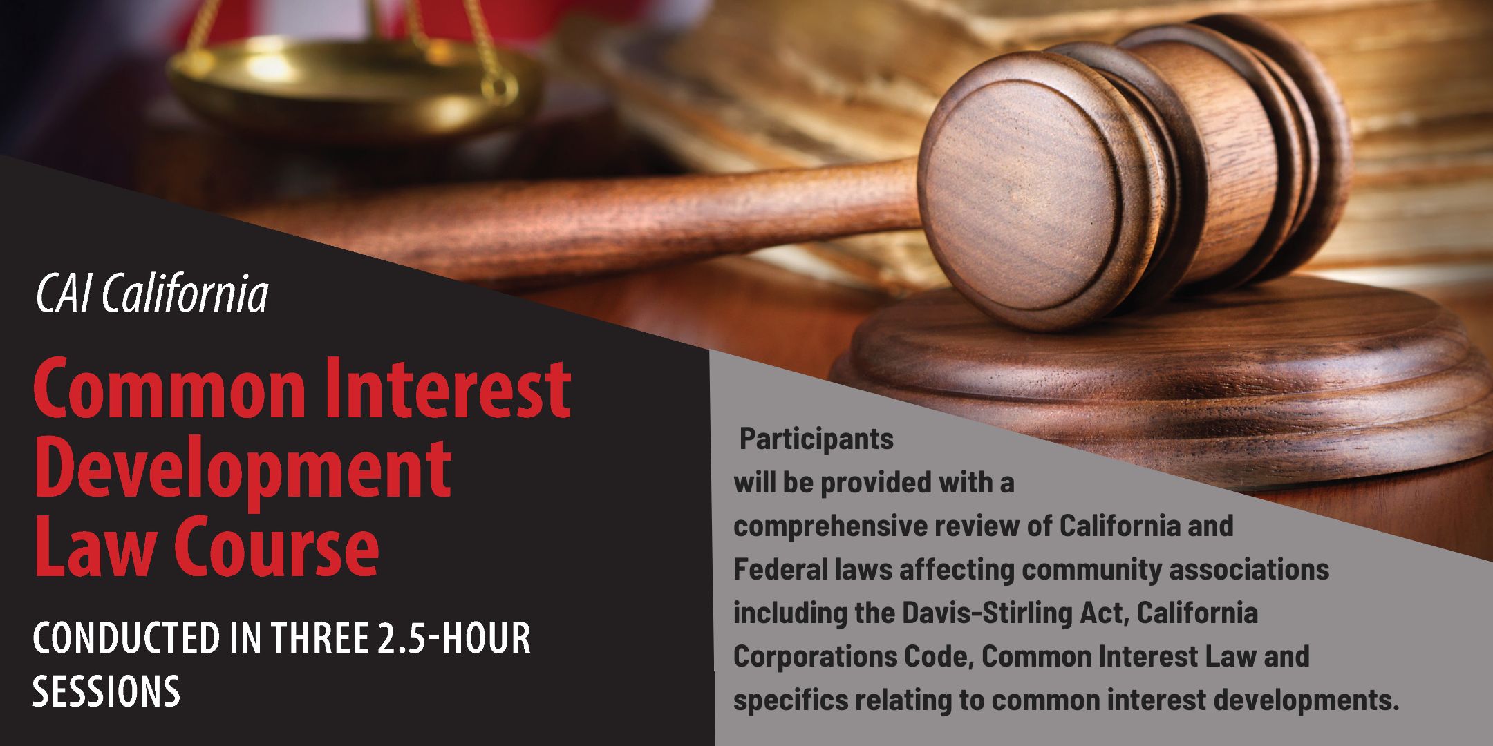 CAI's California Statewide Common Interest Development Law Course